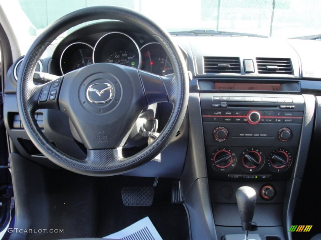 2006 Mazda MAZDA3 i Sedan Black Dashboard Photo #62362401