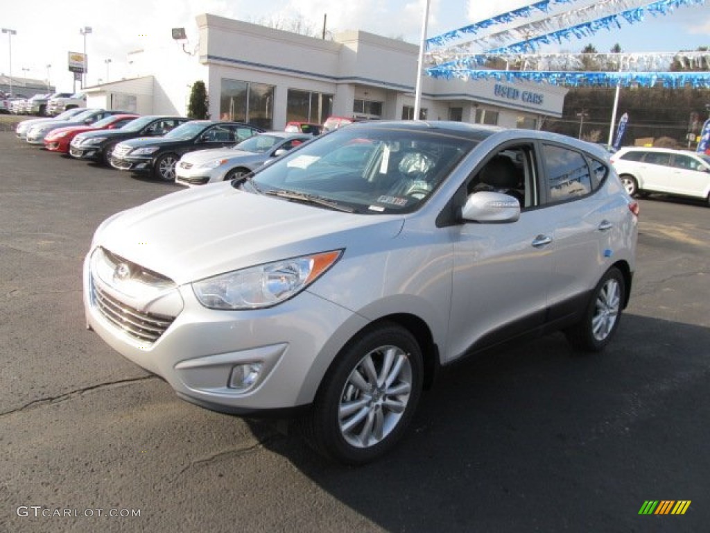 2012 Tucson Limited AWD - Diamond Silver / Black photo #3