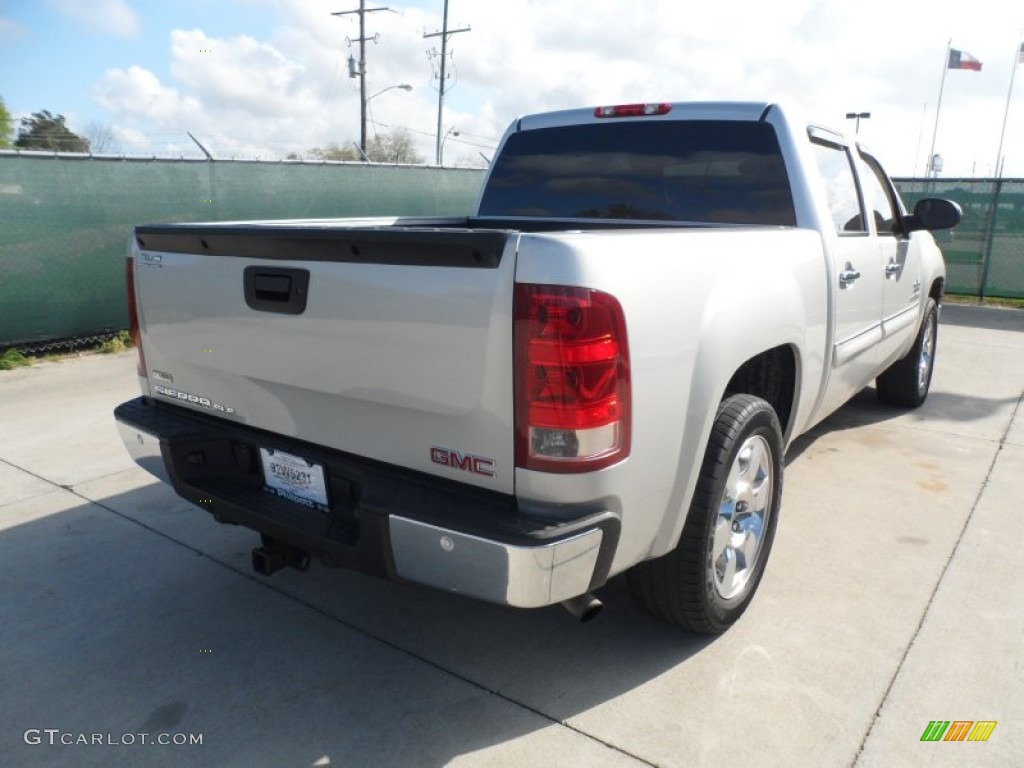 2010 Sierra 1500 SLE Texas Edition Crew Cab - Pure Silver Metallic / Ebony photo #3