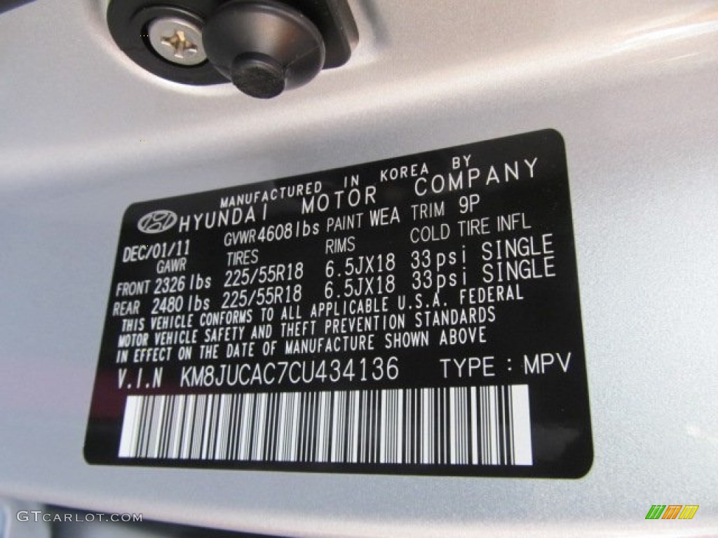 2012 Hyundai Tucson Limited AWD Parts Photos
