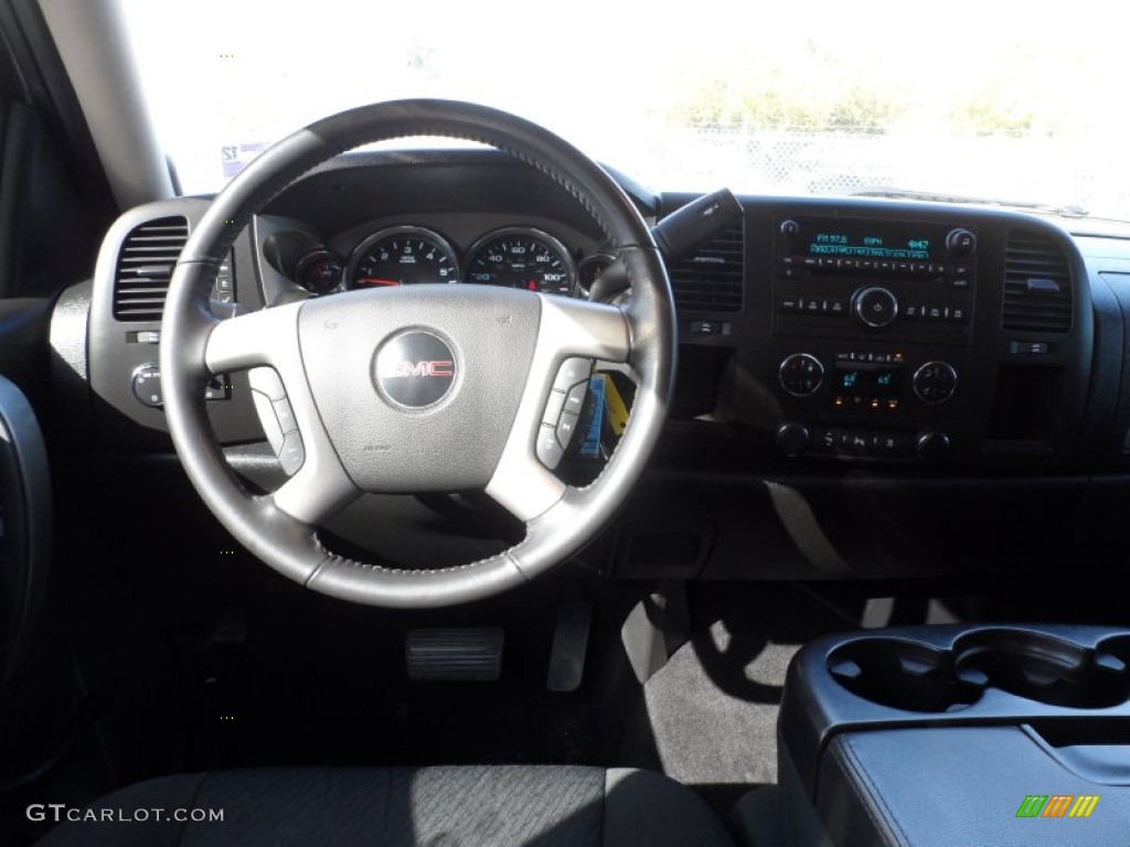 2010 Sierra 1500 SLE Texas Edition Crew Cab - Pure Silver Metallic / Ebony photo #24