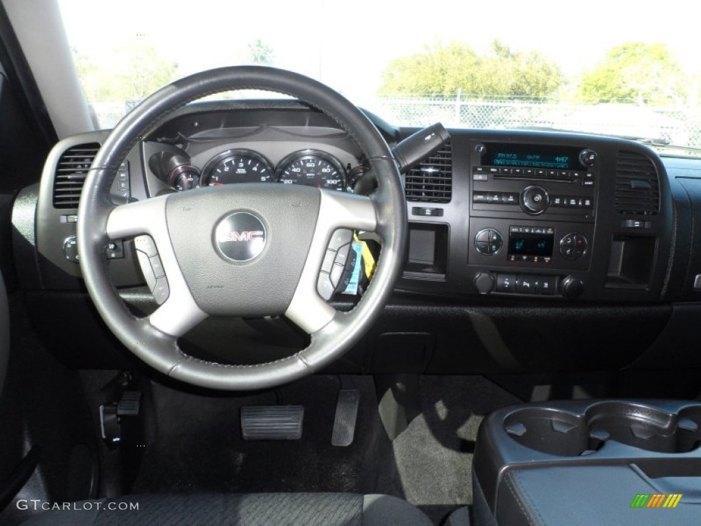 2010 Sierra 1500 SLE Texas Edition Crew Cab - Pure Silver Metallic / Ebony photo #25