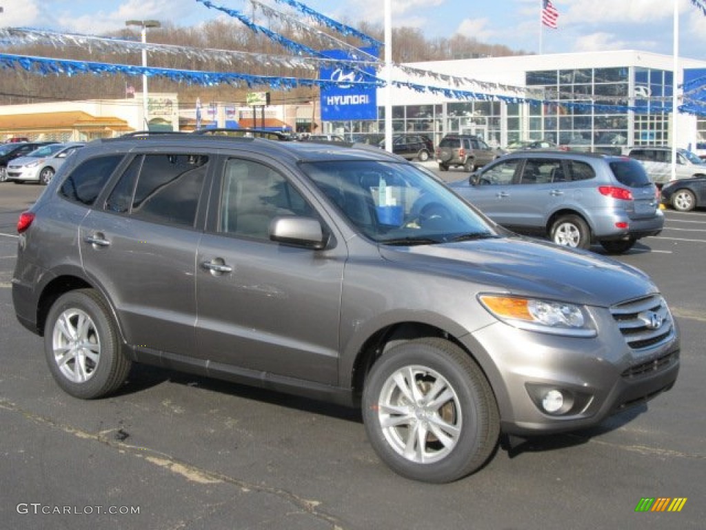 2012 Santa Fe Limited V6 - Mineral Gray / Cocoa Black photo #1