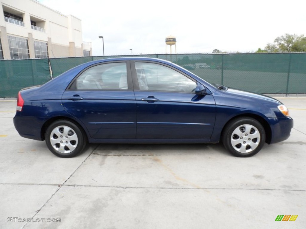 Deep Ocean Blue 2007 Kia Spectra EX Sedan Exterior Photo #62363331