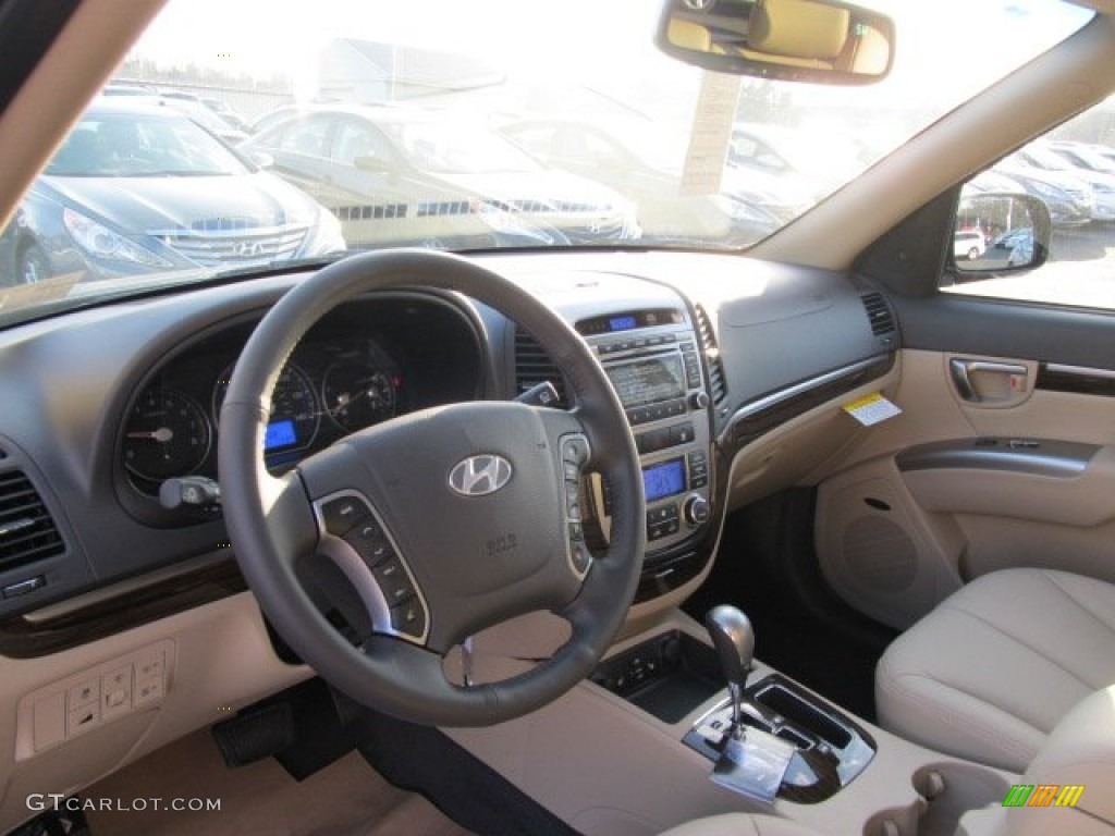 Beige Interior 2012 Hyundai Santa Fe Limited V6 Photo #62363364