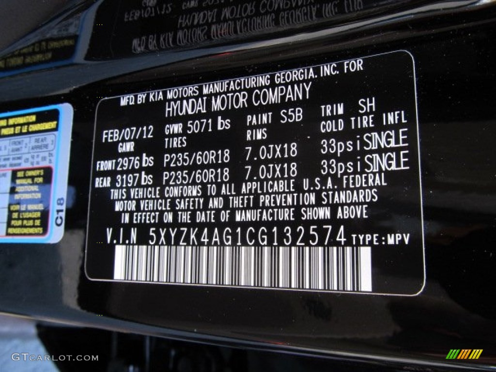 2012 Hyundai Santa Fe Limited V6 S5B Photo #62363391