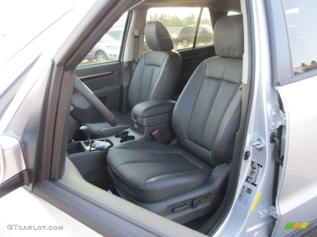 Cocoa Black Interior 2012 Hyundai Santa Fe Limited V6 AWD Photo #62363445