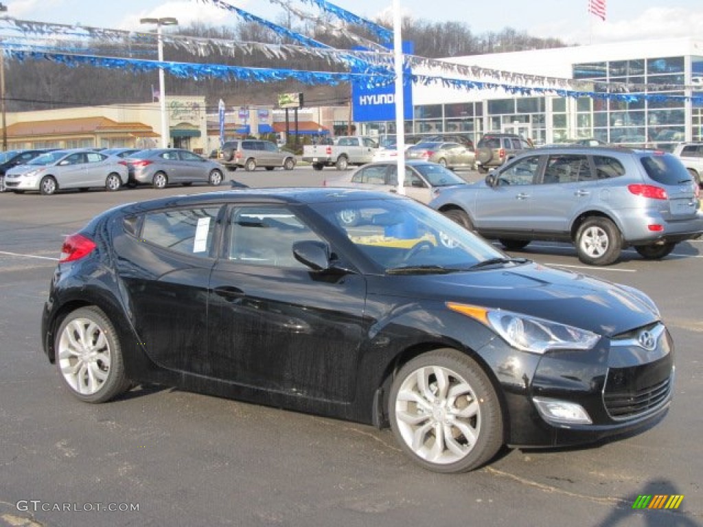 Ultra Black 2012 Hyundai Veloster Standard Veloster Model Exterior Photo #62363493