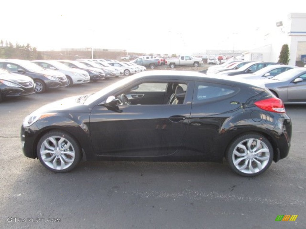 2012 Veloster  - Ultra Black / Black photo #3