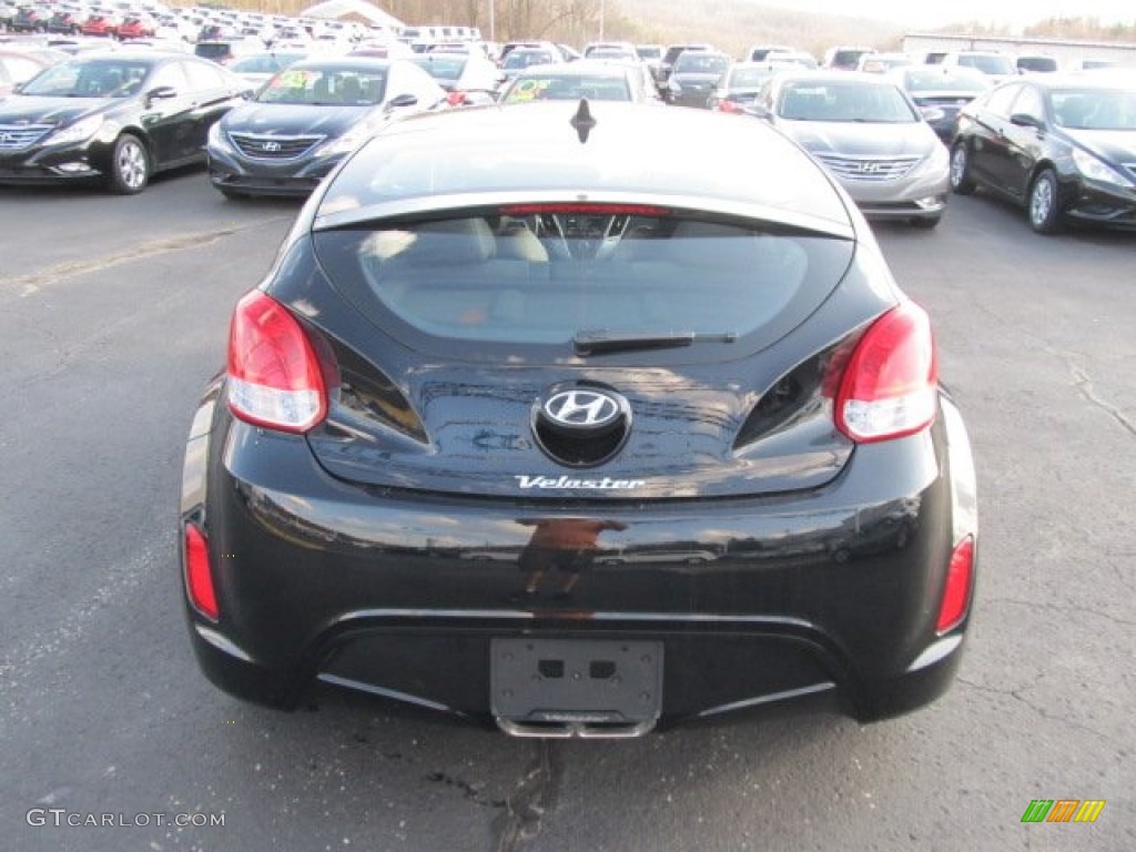 2012 Veloster  - Ultra Black / Black photo #4