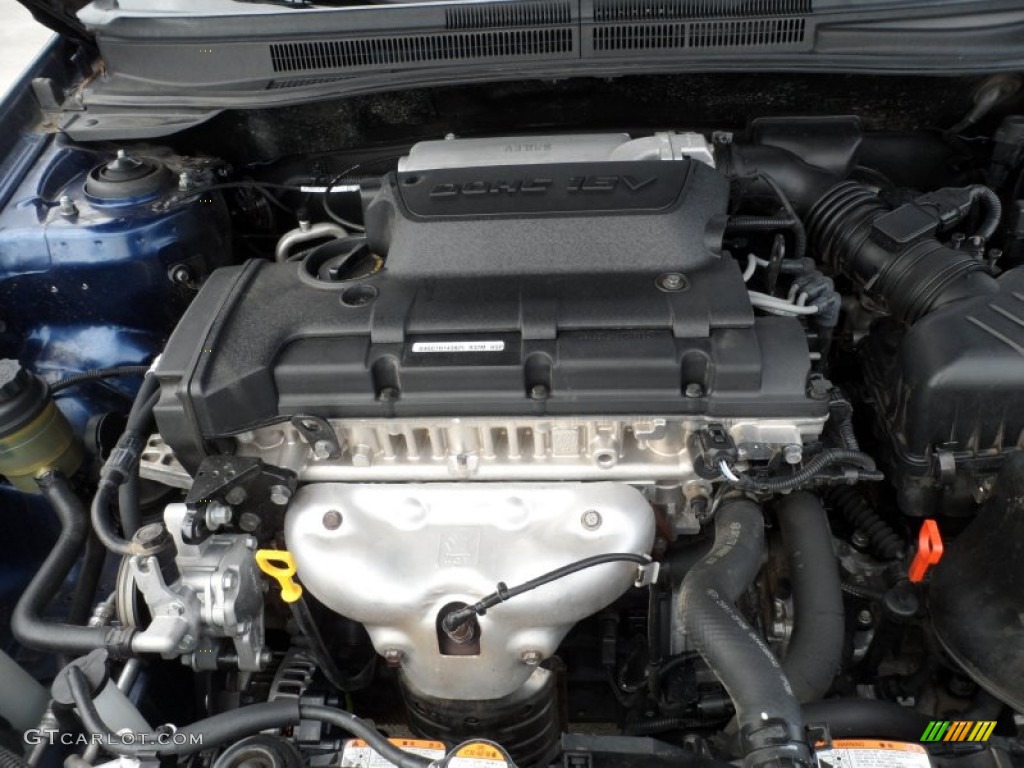 2007 Kia Spectra EX Sedan 2.0 Liter DOHC 16V VVT 4 Cylinder Engine Photo #62363526