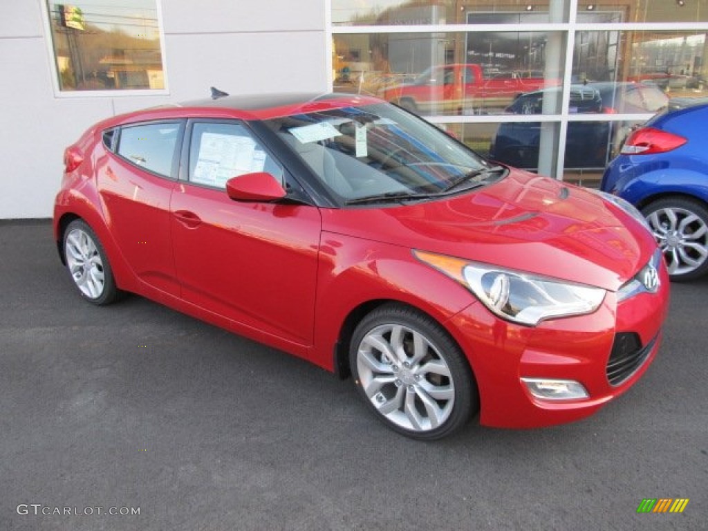 2012 Veloster  - Boston Red / Gray photo #1