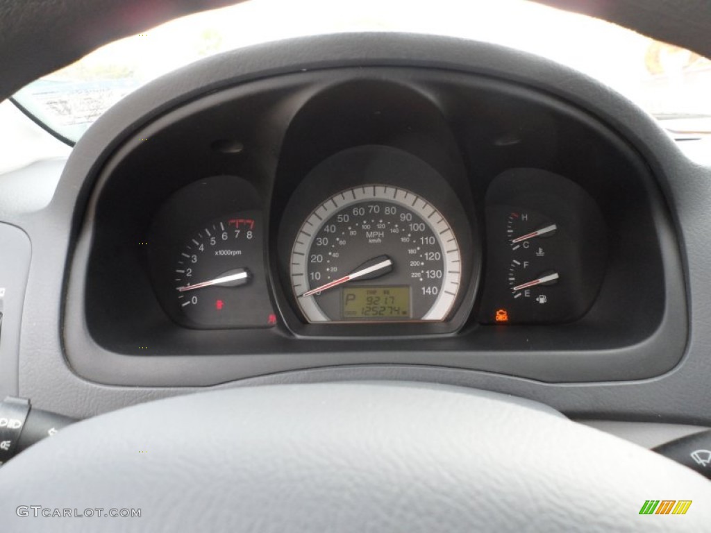 2007 Kia Spectra EX Sedan Gauges Photo #62363691