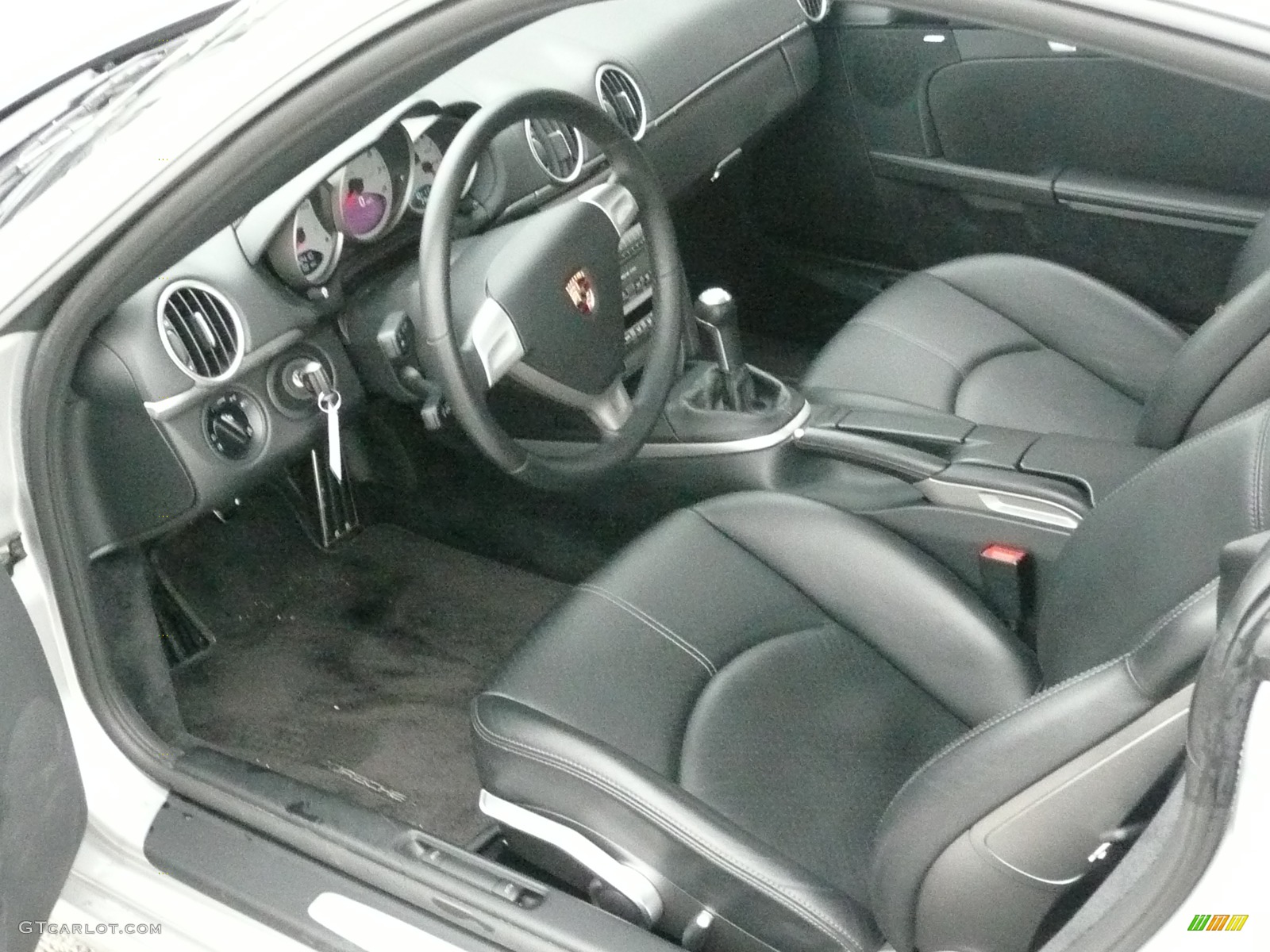 2006 Cayman S - Arctic Silver Metallic / Black photo #2
