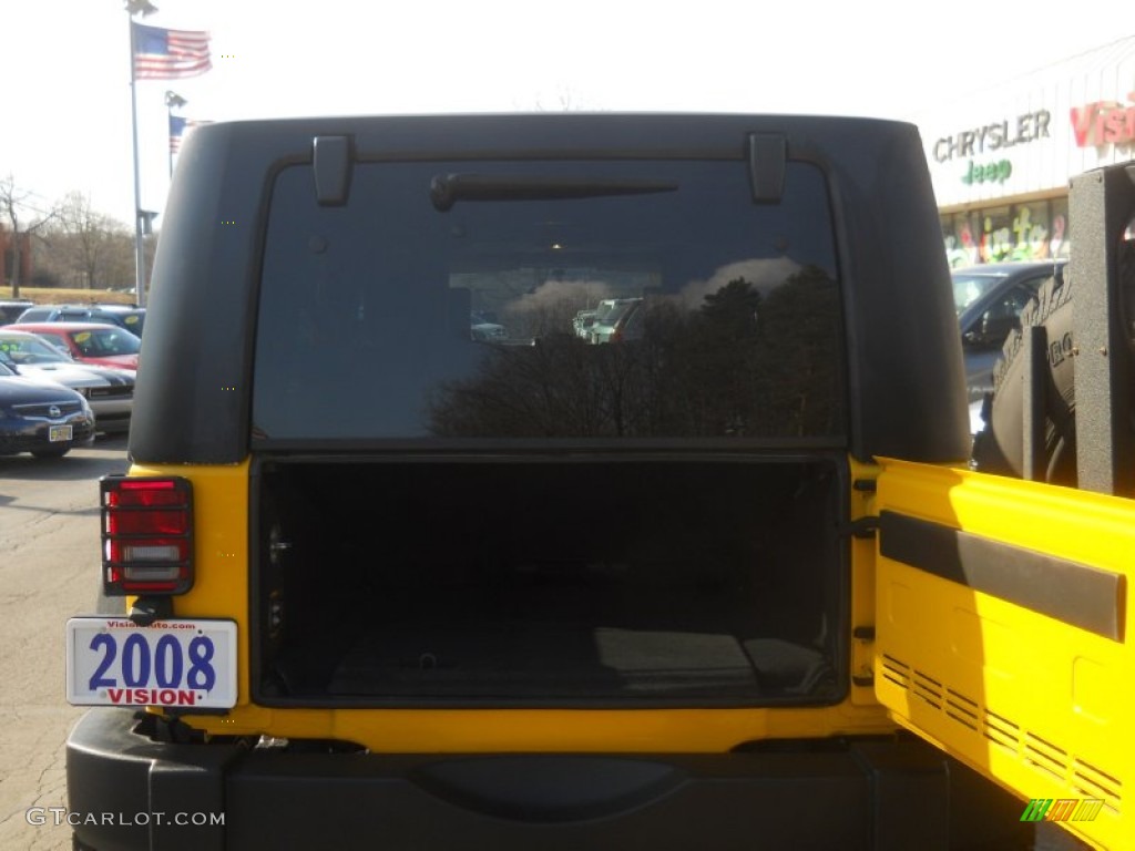 2008 Wrangler Unlimited X 4x4 - Detonator Yellow / Dark Slate Gray/Med Slate Gray photo #6