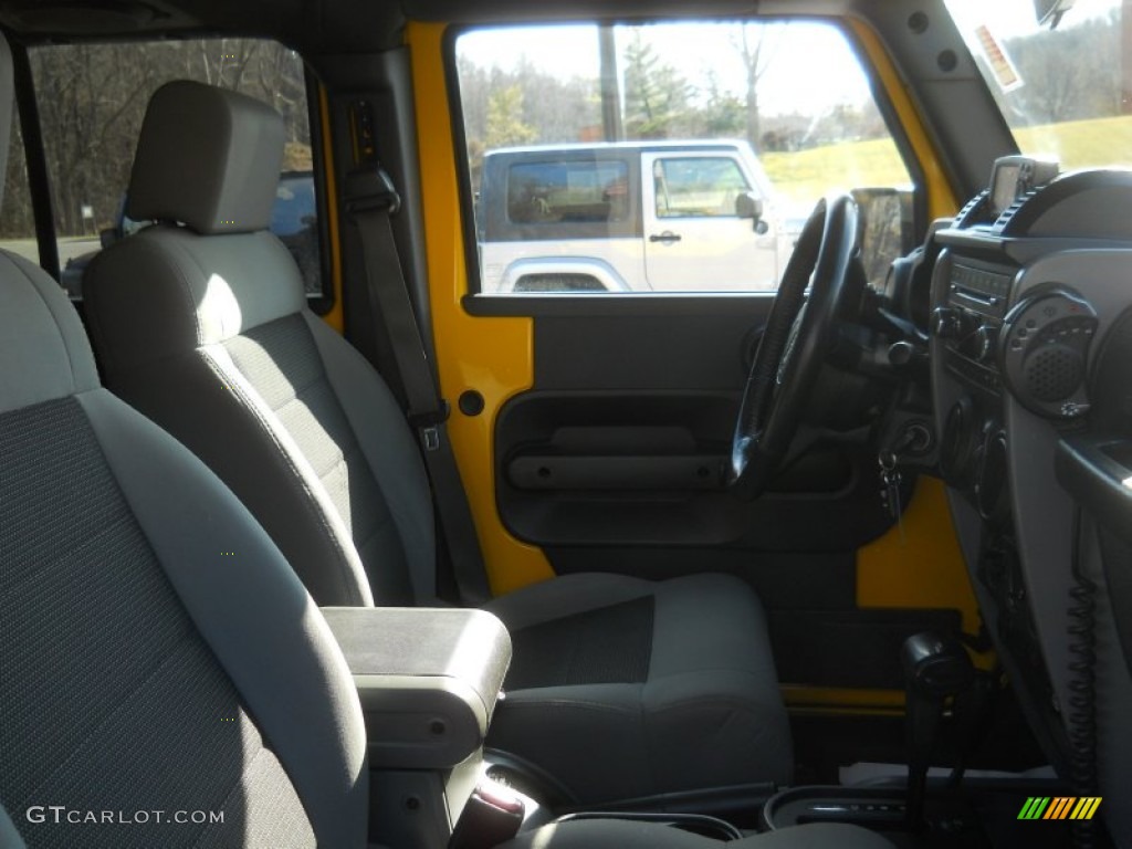 2008 Wrangler Unlimited X 4x4 - Detonator Yellow / Dark Slate Gray/Med Slate Gray photo #7