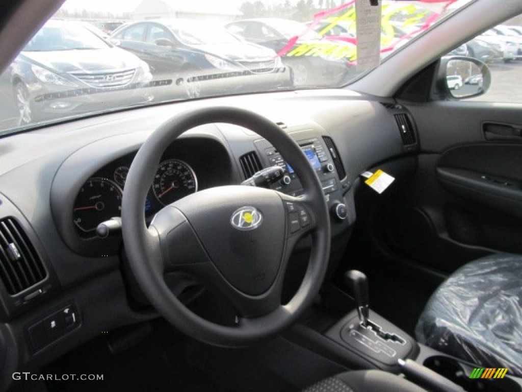 2012 Elantra GLS Touring - Black Noir Pearl / Black photo #6