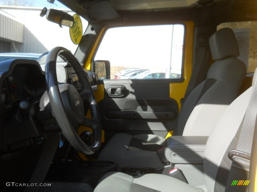 2008 Wrangler Unlimited X 4x4 - Detonator Yellow / Dark Slate Gray/Med Slate Gray photo #21