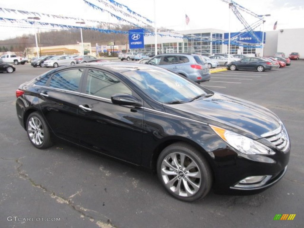 2012 Sonata SE - Midnight Black / Black photo #1