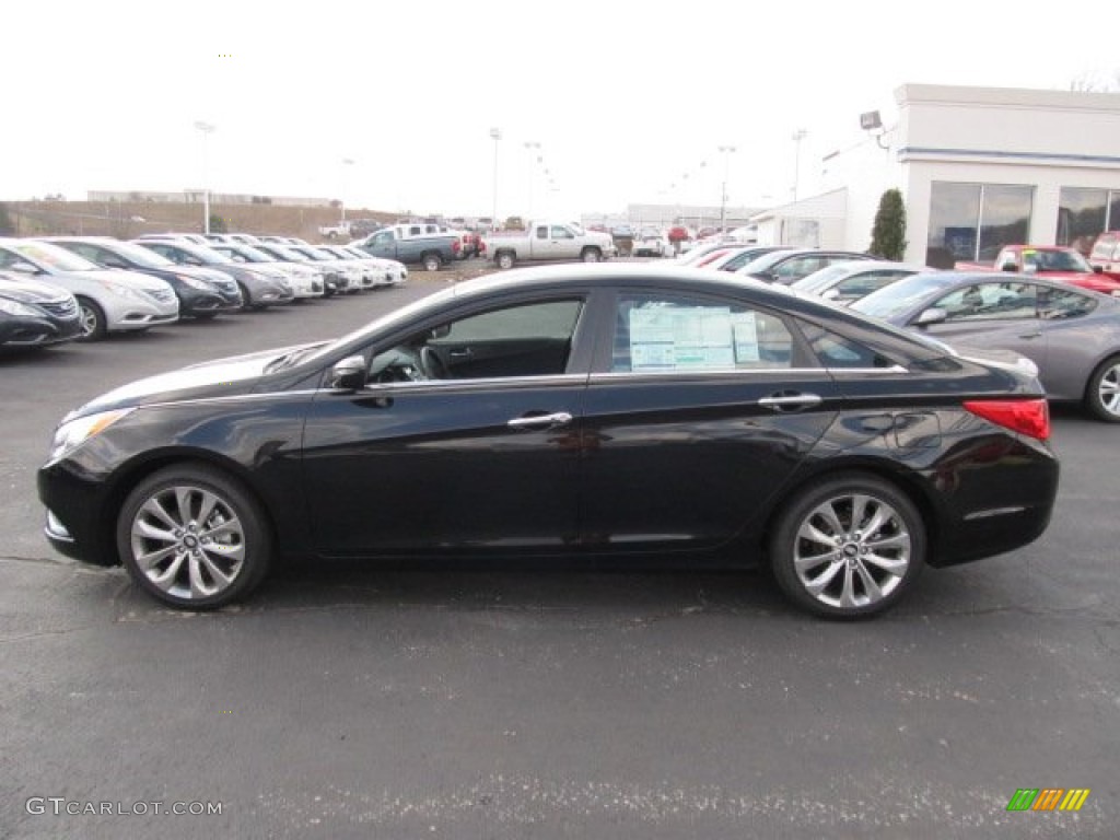 2012 Sonata SE - Midnight Black / Black photo #4