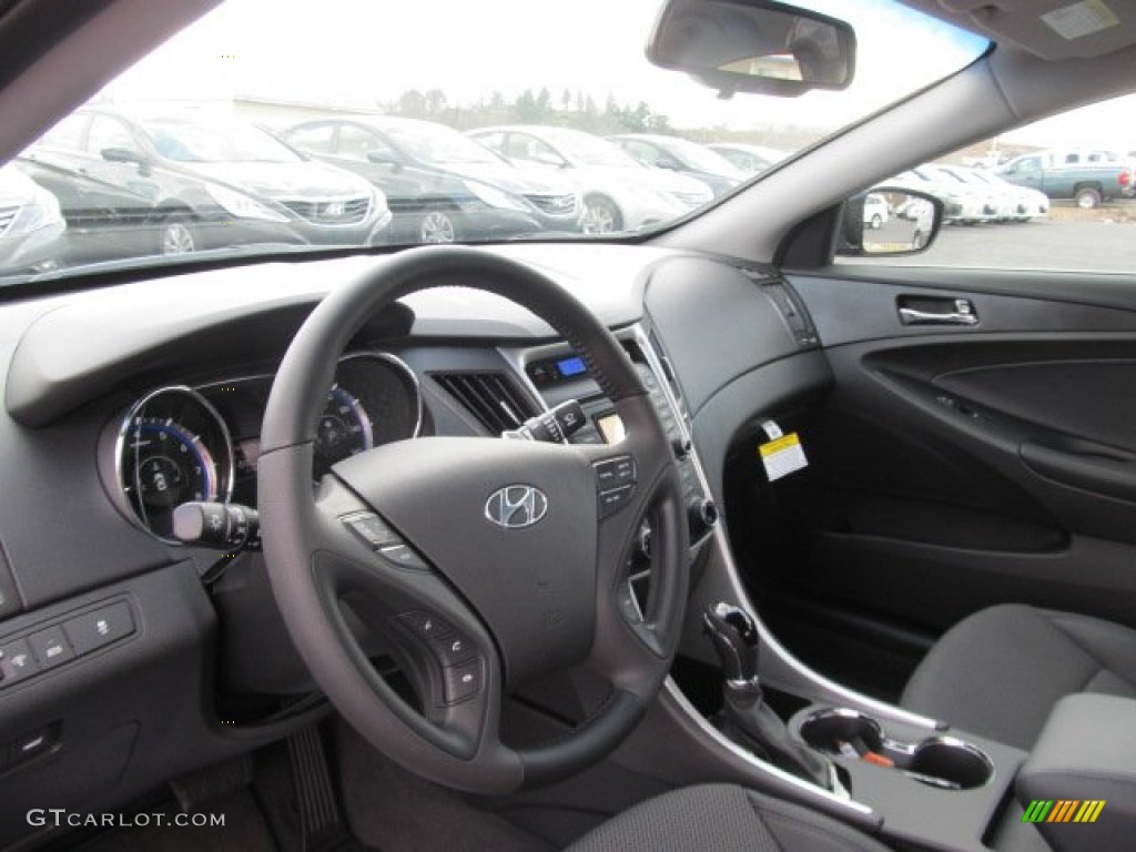 2012 Sonata SE - Midnight Black / Black photo #8