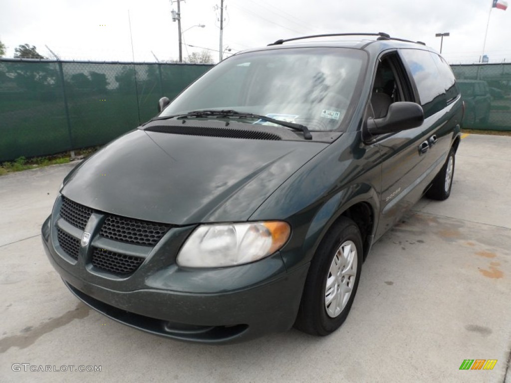 2001 Grand Caravan Sport - Shale Green Metallic / Taupe photo #7