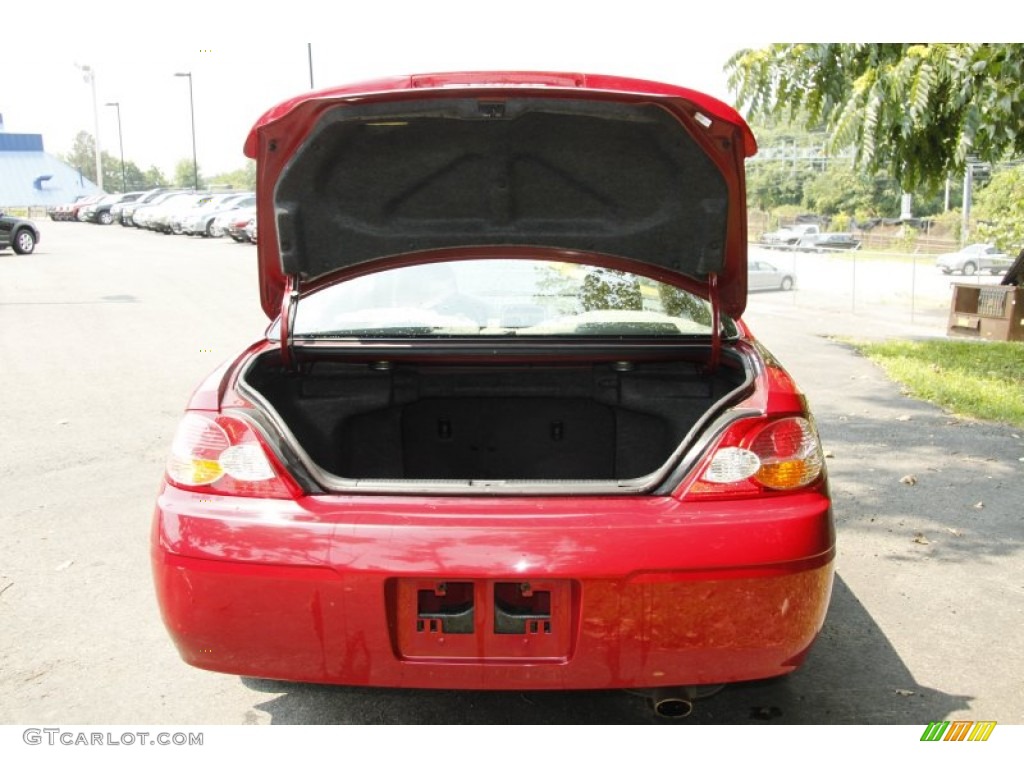 2003 Solara SE V6 Coupe - Red Flame Metallic / Ivory photo #8