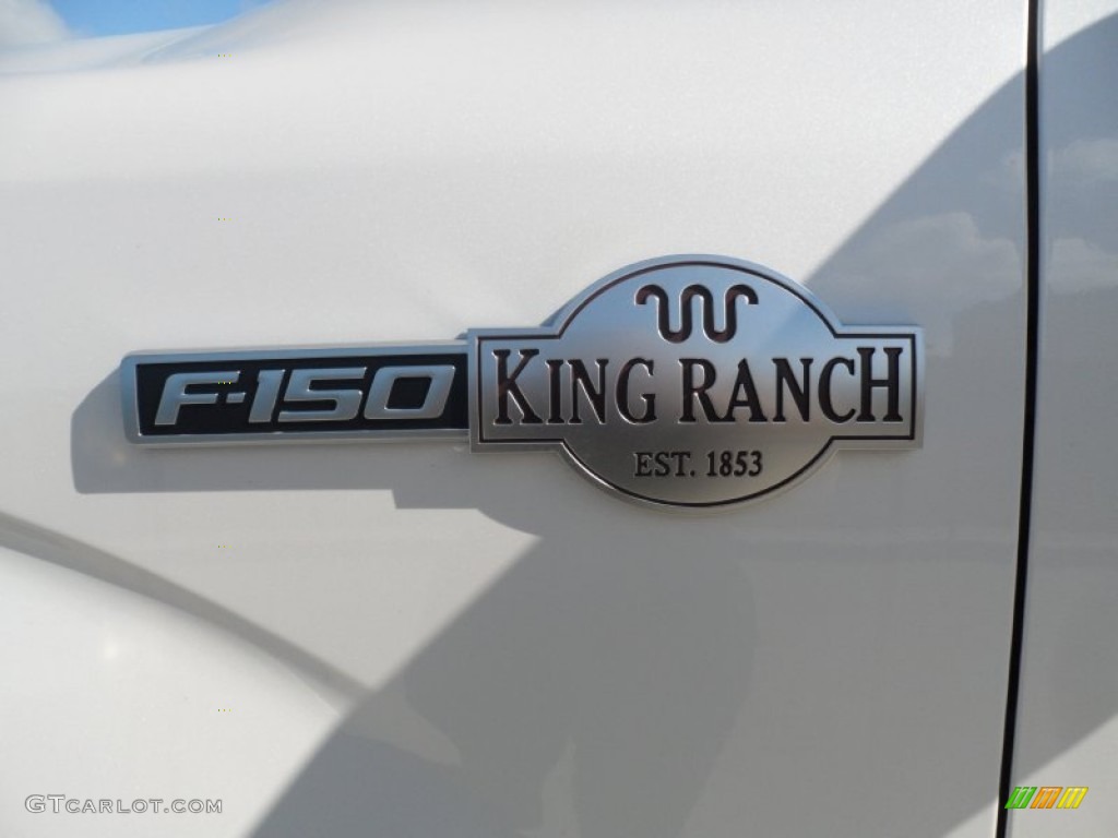 2012 F150 King Ranch SuperCrew 4x4 - White Platinum Metallic Tri-Coat / King Ranch Chaparral Leather photo #13