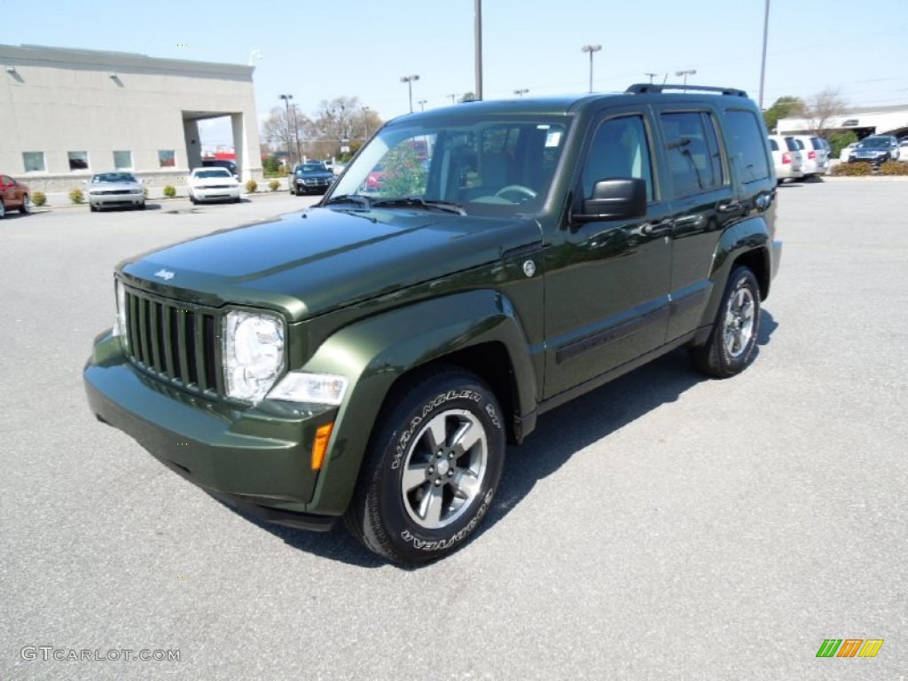 2008 Liberty Sport 4x4 - Jeep Green Metallic / Pastel Slate Gray photo #1