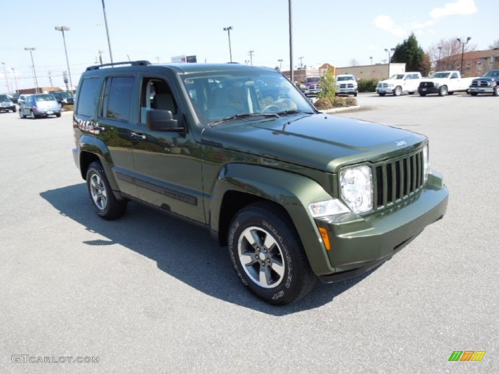 2008 Liberty Sport 4x4 - Jeep Green Metallic / Pastel Slate Gray photo #2