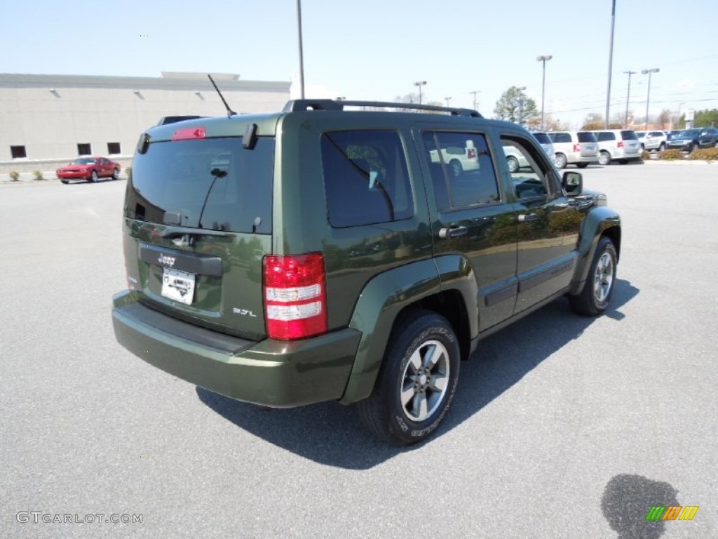 2008 Liberty Sport 4x4 - Jeep Green Metallic / Pastel Slate Gray photo #5