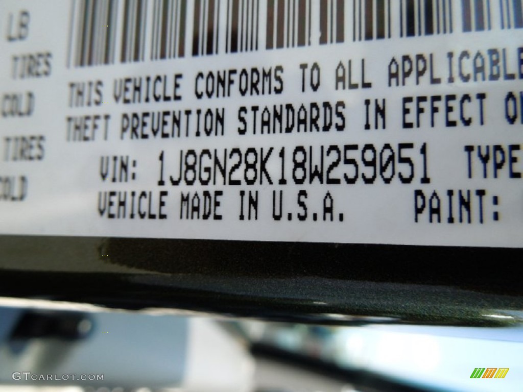 2008 Liberty Sport 4x4 - Jeep Green Metallic / Pastel Slate Gray photo #8