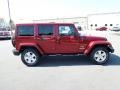 Deep Cherry Red Crystal Pearl 2012 Jeep Wrangler Unlimited Sahara 4x4 Exterior