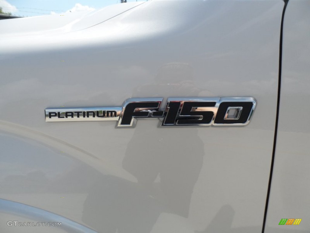 2012 F150 Platinum SuperCrew - White Platinum Metallic Tri-Coat / Platinum Steel Gray/Black Leather photo #12