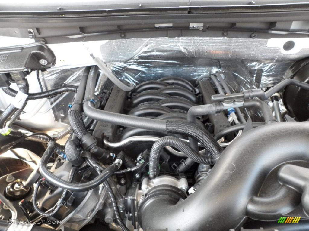 2012 Ford F150 Platinum SuperCrew 5.0 Liter Flex-Fuel DOHC 32-Valve Ti-VCT V8 Engine Photo #62368212