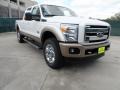 2012 White Platinum Metallic Tri-Coat Ford F250 Super Duty King Ranch Crew Cab 4x4  photo #1