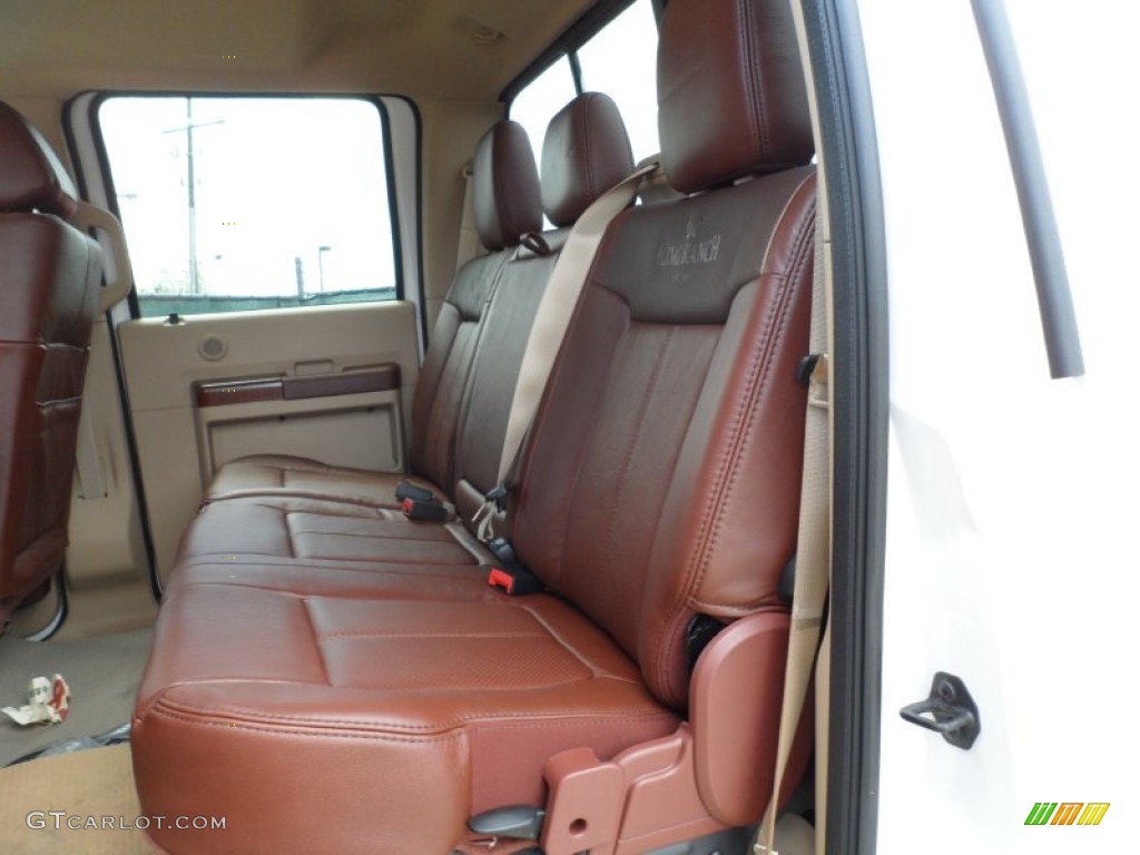 Chaparral Leather Interior 2012 Ford F250 Super Duty King Ranch Crew Cab 4x4 Photo #62368839