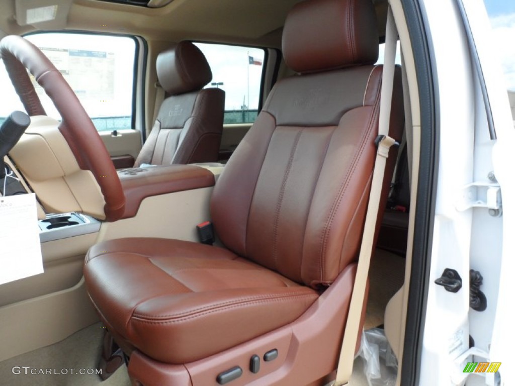 2012 Ford F250 Super Duty King Ranch Crew Cab 4x4 Front Seat Photo #62368863
