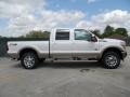 White Platinum Metallic Tri-Coat 2012 Ford F250 Super Duty King Ranch Crew Cab 4x4 Exterior