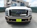 2012 White Platinum Metallic Tri-Coat Ford F250 Super Duty King Ranch Crew Cab 4x4  photo #8
