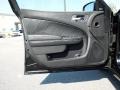 2011 Dodge Charger Black/Mopar Blue Interior Door Panel Photo