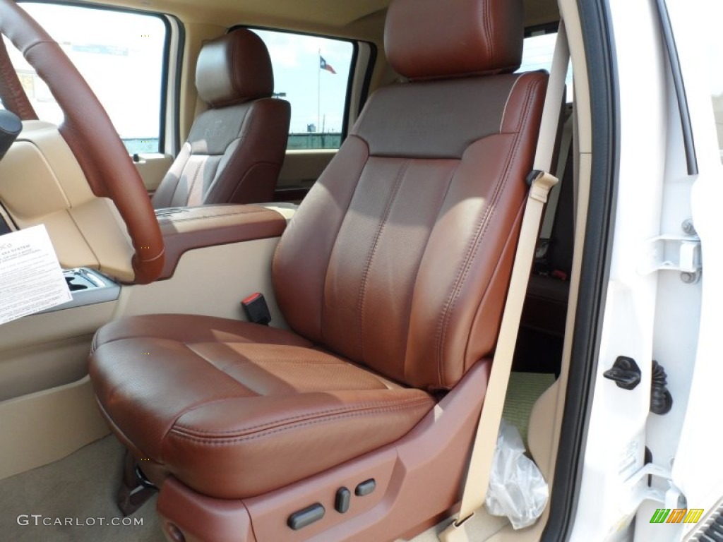 Chaparral Leather Interior 2012 Ford F250 Super Duty King Ranch Crew Cab 4x4 Photo #62369103