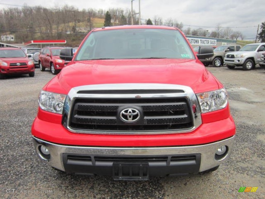 2011 Tundra Double Cab 4x4 - Radiant Red / Graphite Gray photo #2
