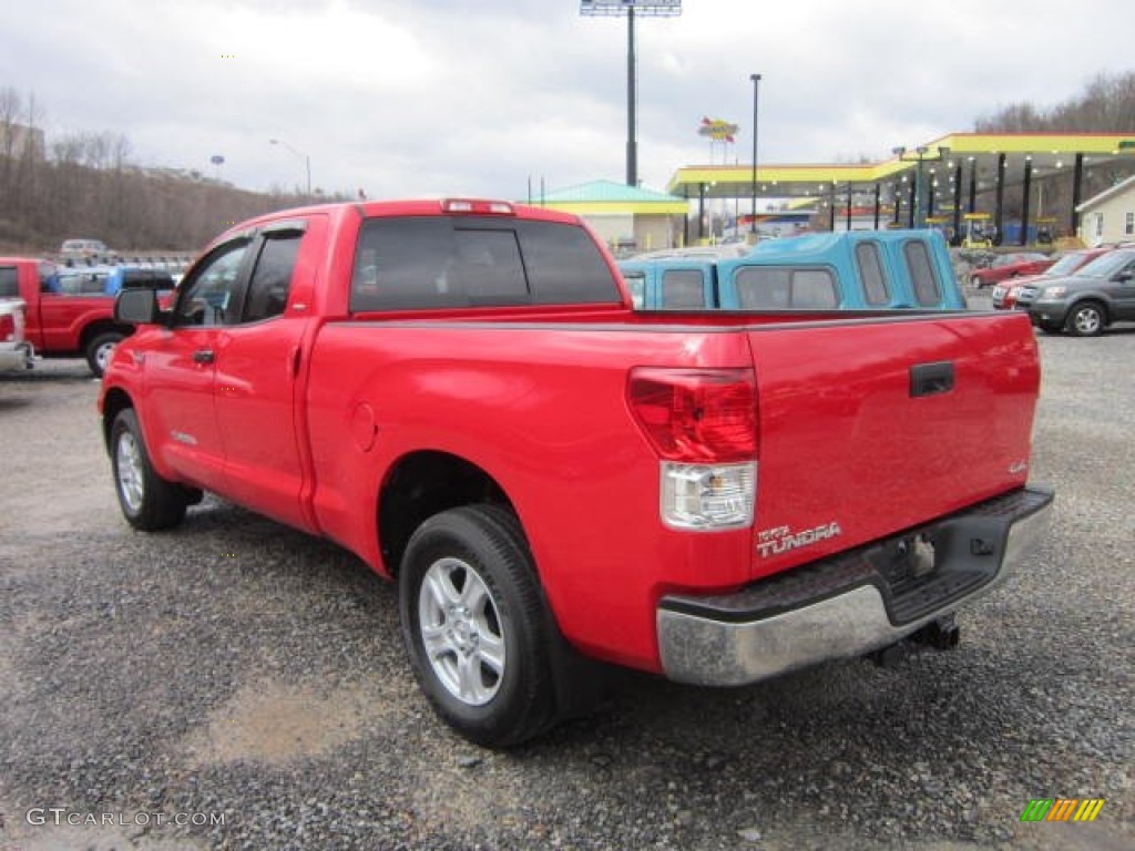 2011 Tundra Double Cab 4x4 - Radiant Red / Graphite Gray photo #5