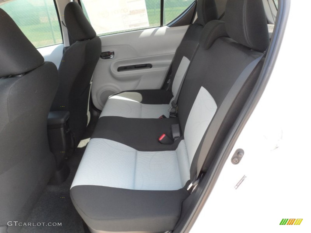Light Blue Gray/Black Interior 2012 Toyota Prius c Hybrid Three Photo #62369754
