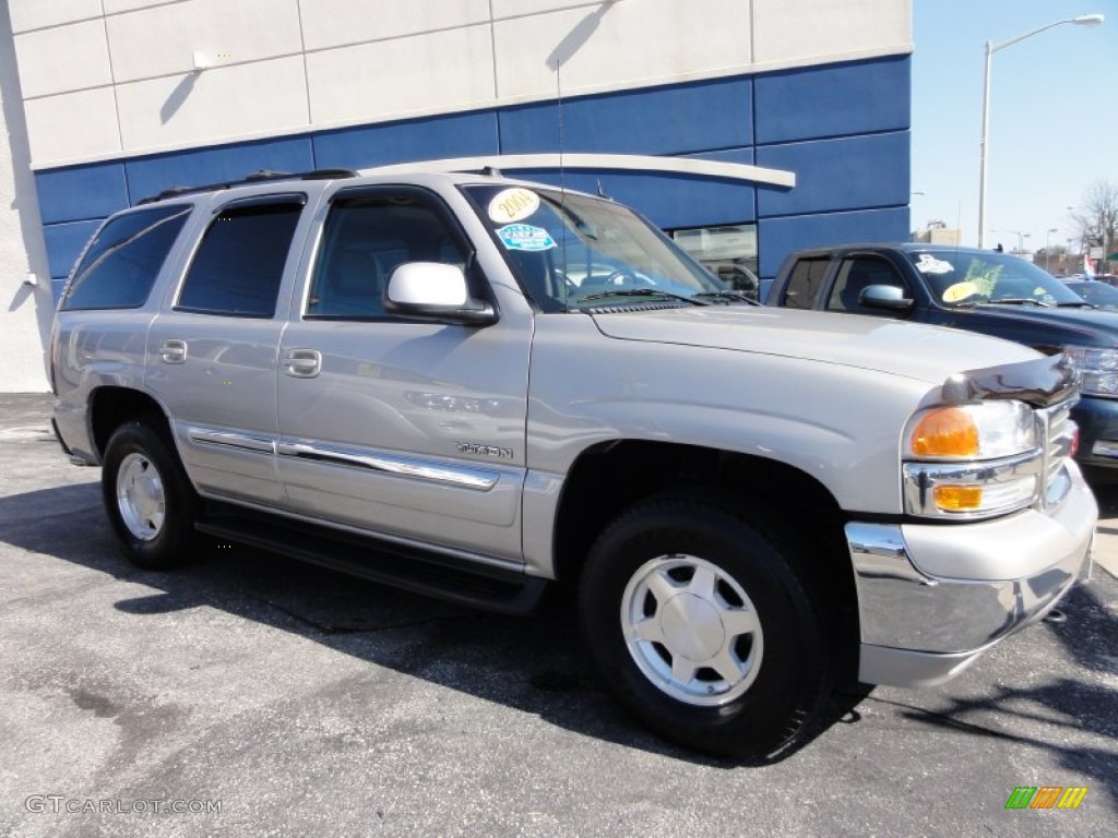 2004 Yukon SLT 4x4 - Silver Birch Metallic / Pewter/Dark Pewter photo #7