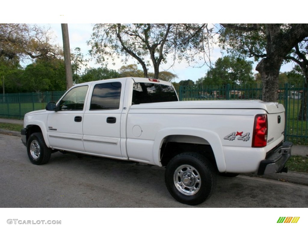 2003 Silverado 2500HD LS Crew Cab 4x4 - Summit White / Dark Charcoal photo #4