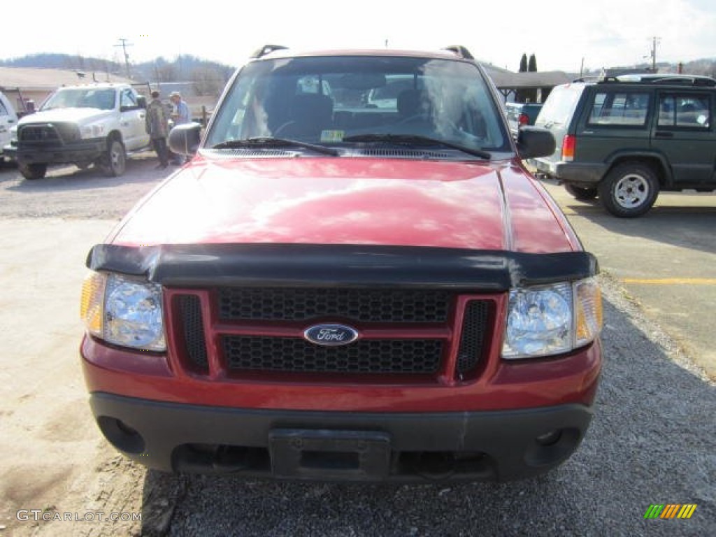2004 Explorer Sport Trac XLT 4x4 - Red Fire Metallic / Medium Dark Flint/Dark Flint photo #2