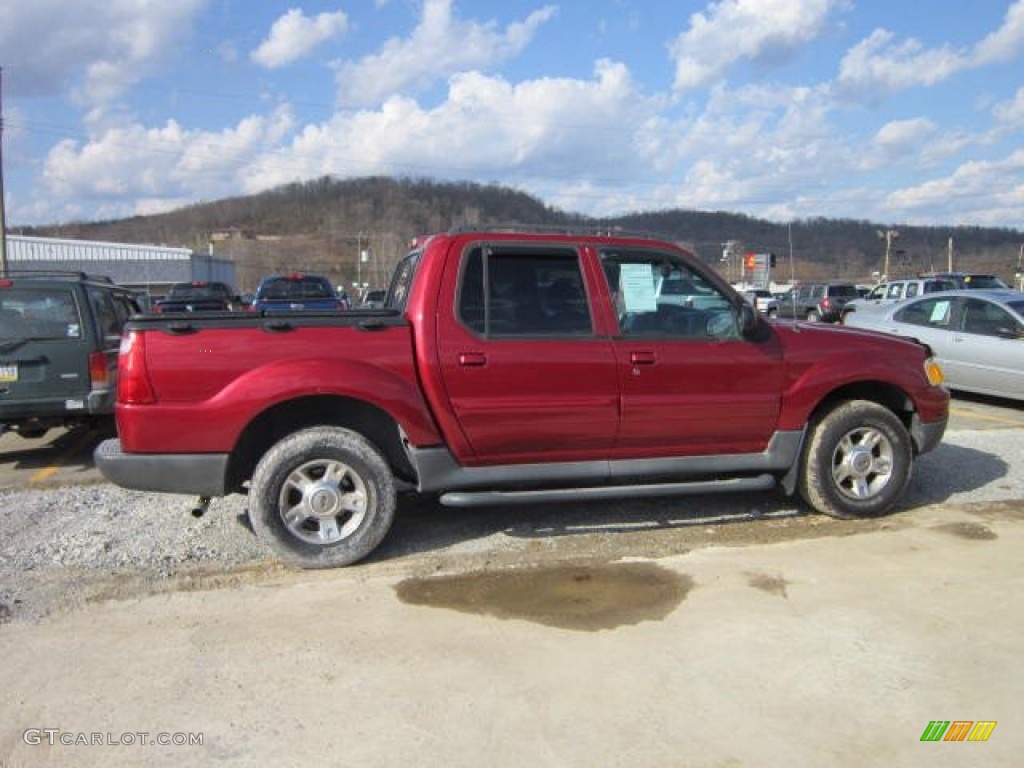 2004 Explorer Sport Trac XLT 4x4 - Red Fire Metallic / Medium Dark Flint/Dark Flint photo #8