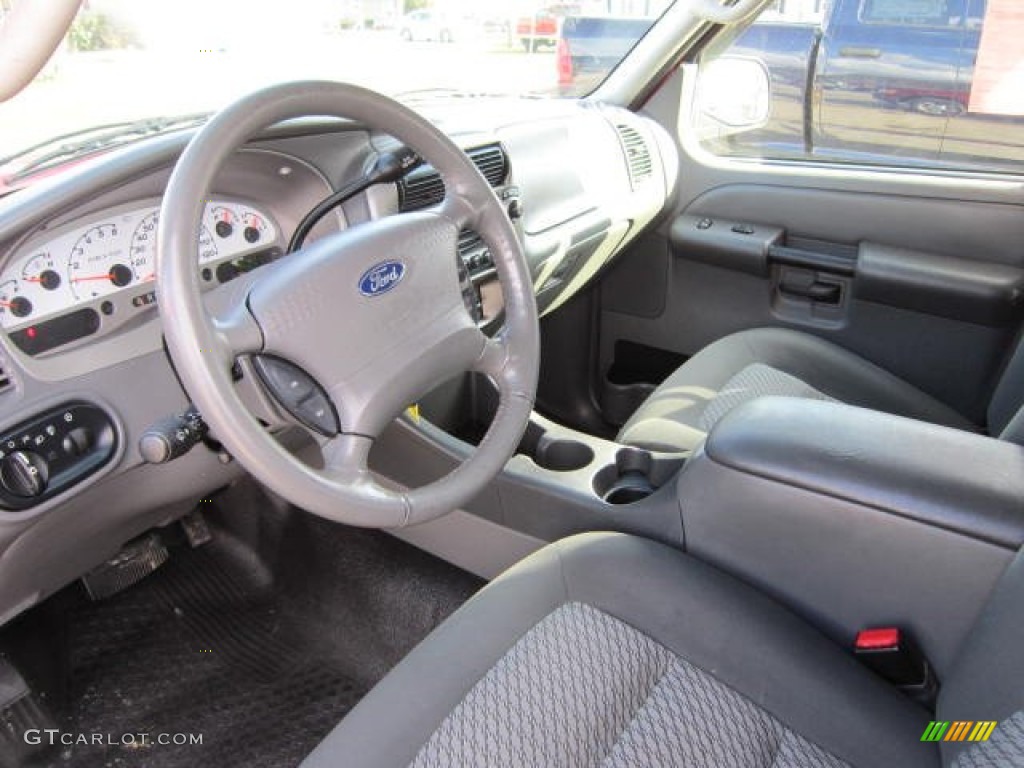 2004 Explorer Sport Trac XLT 4x4 - Red Fire Metallic / Medium Dark Flint/Dark Flint photo #11